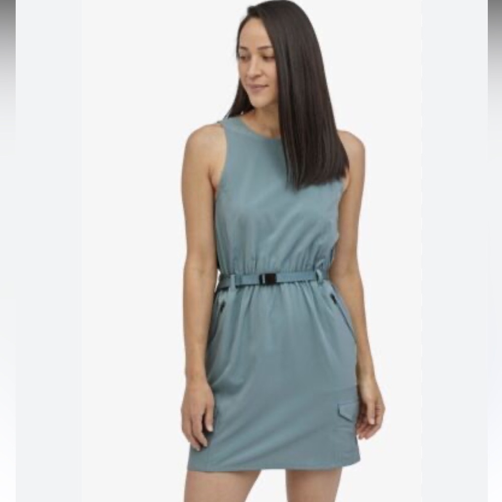 Patagonia Fleetwith Belted Dress In Upwell Blue Women’s S